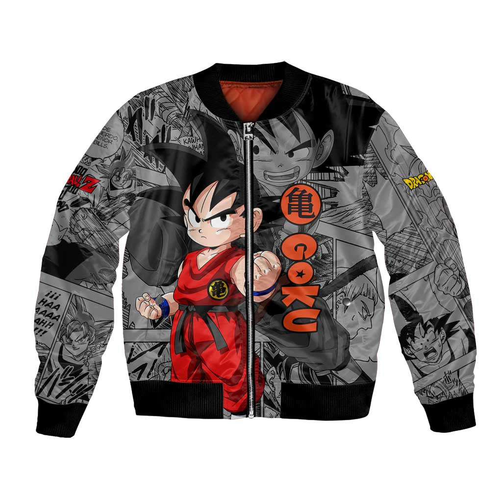 Goku Kid - Dragon Ball Bomber Jacket Anime Mix Manga Style