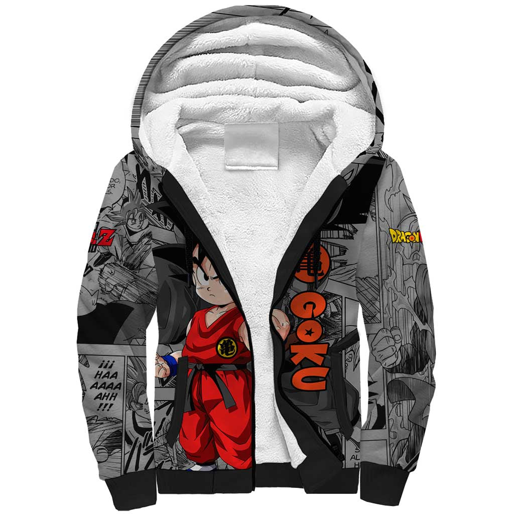 Goku Kid - Dragon Ball Sherpa Hoodie Anime Mix Manga Style