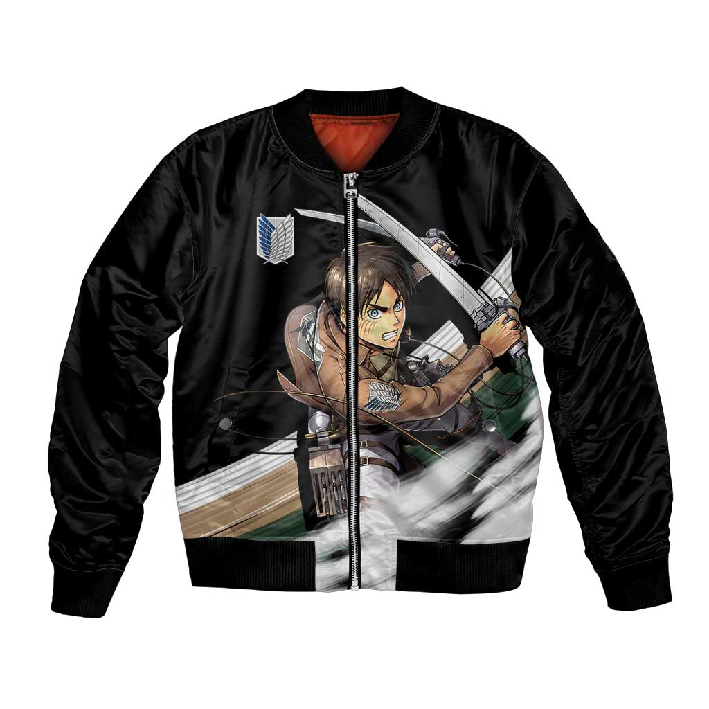 Eren Yeager - Attack On Titan Bomber Jacket Anime Style