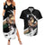 Eren Yeager - Attack On Titan Couples Matching Summer Maxi Dress and Hawaiian Shirt Anime Style