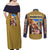 Gilgamesh Fate Series Couples Matching Off Shoulder Maxi Dress and Long Sleeve Button Shirt Anime Style