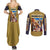 Gilgamesh Fate Series Couples Matching Summer Maxi Dress and Long Sleeve Button Shirt Anime Style