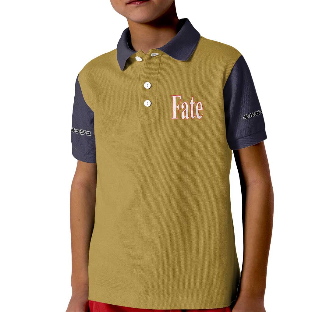 Gilgamesh Fate Series Kid Polo Shirt Anime Style