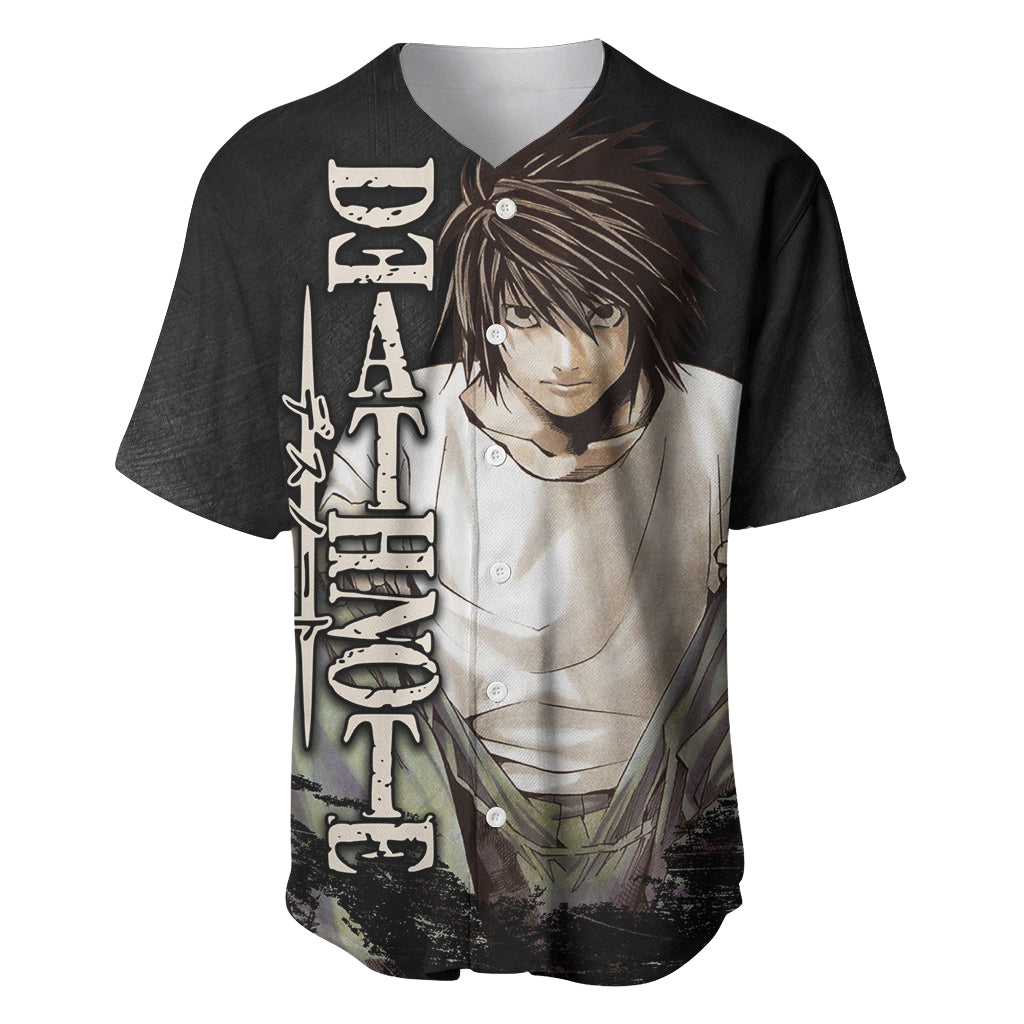 L Lawliet - Death Note Baseball Jersey