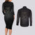 L Lawliet - Death Note Couples Matching Long Sleeve Bodycon Dress and Long Sleeve Button Shirt