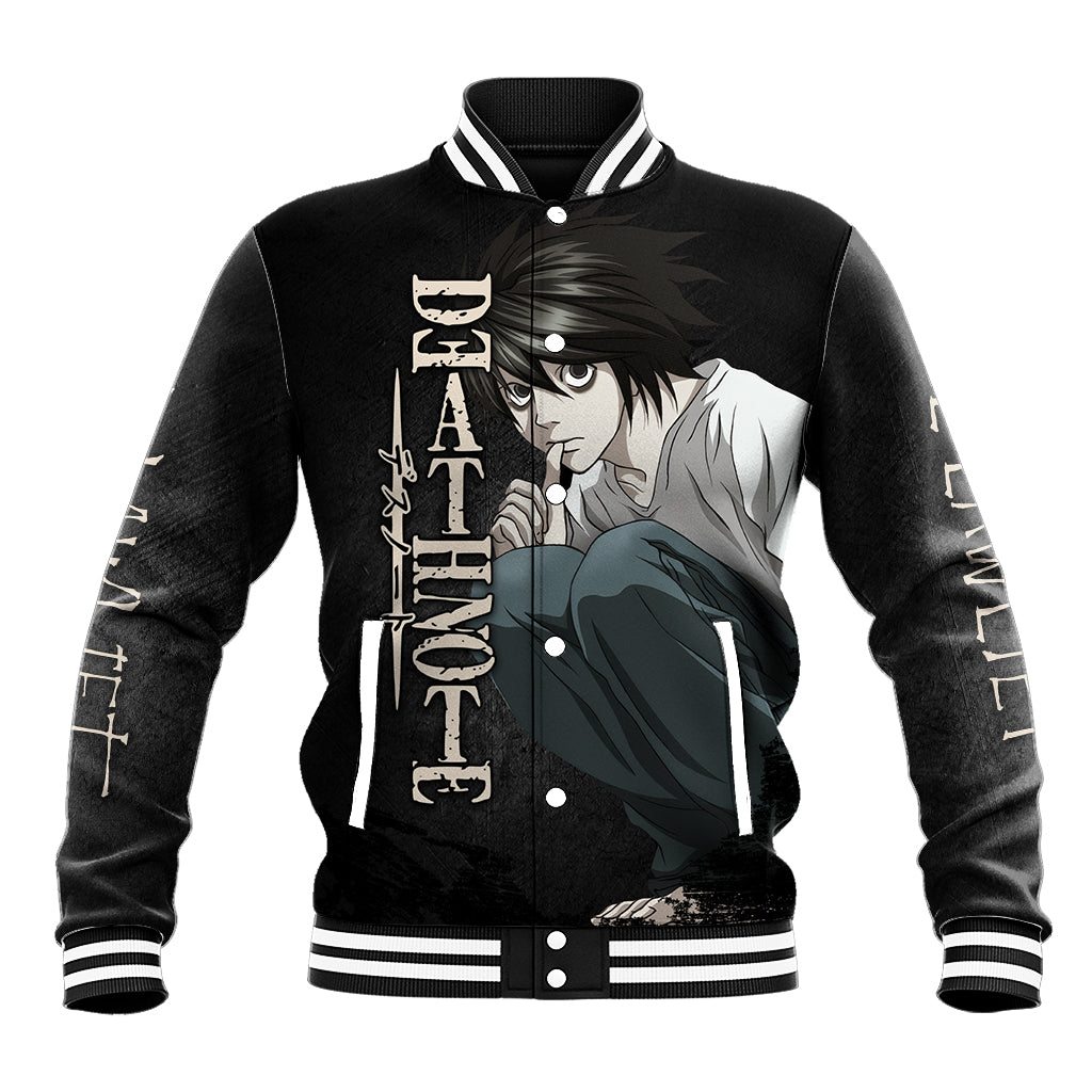 L Lawliet - Death Note Baseball Jacket