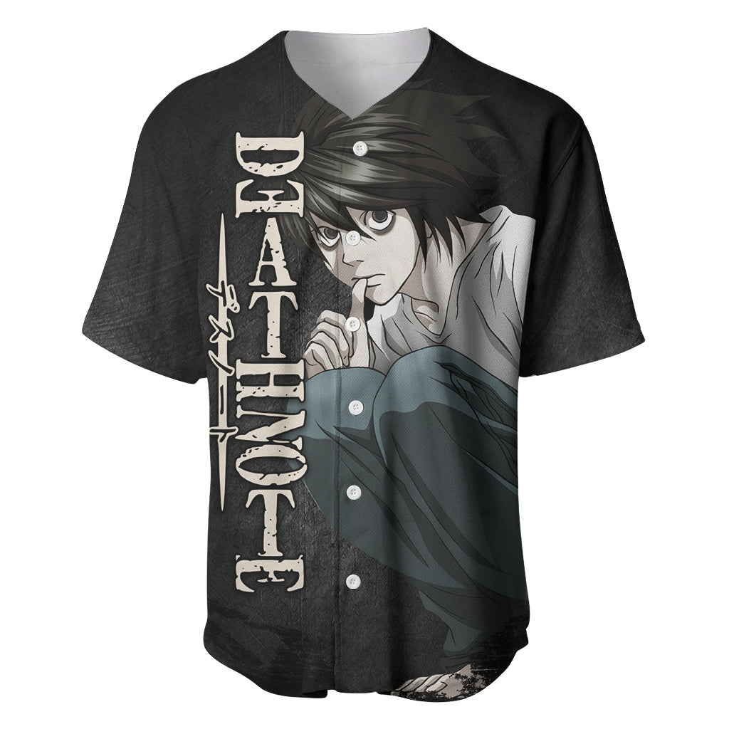 L Lawliet - Death Note Baseball Jersey