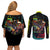 Cyberpunk Maine Couples Matching Off Shoulder Short Dress and Long Sleeve Button Shirt