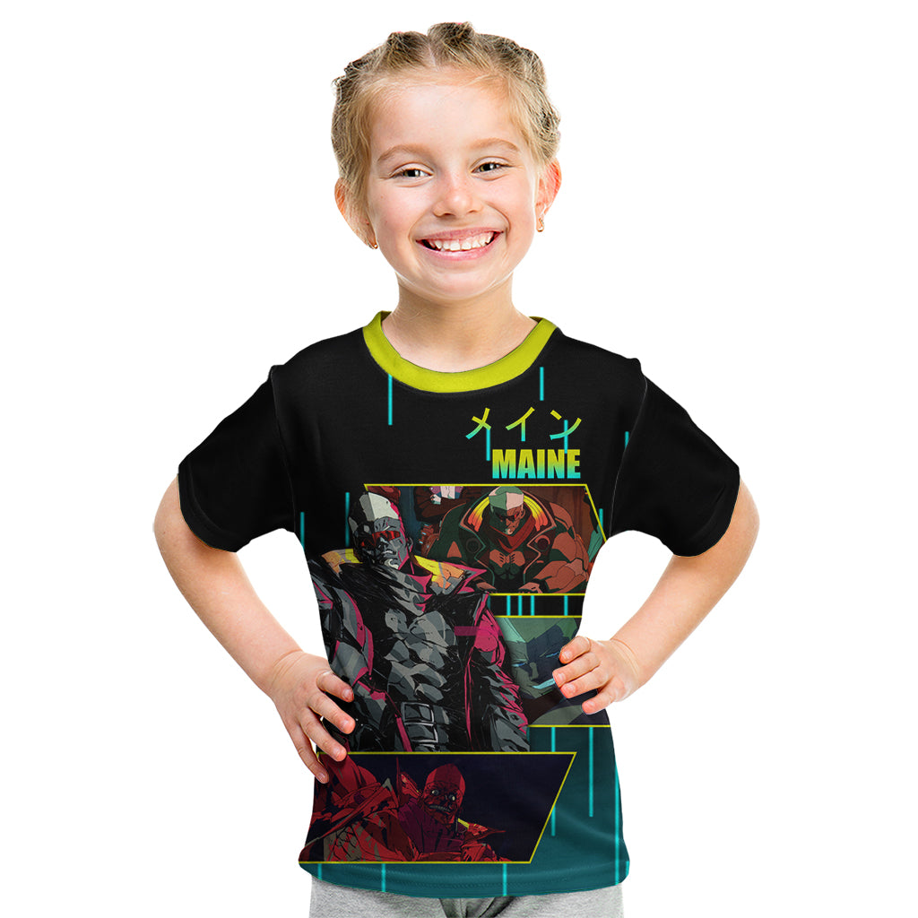 Cyberpunk Maine Kid T Shirt