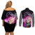 Goku Black Rose Couples Matching Off Shoulder Short Dress and Long Sleeve Button Shirt