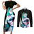 Cyberpunk Rebecca Couples Matching Short Sleeve Bodycon Dress and Long Sleeve Button Shirt