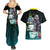 Cyberpunk Lucy Couples Matching Summer Maxi Dress and Hawaiian Shirt