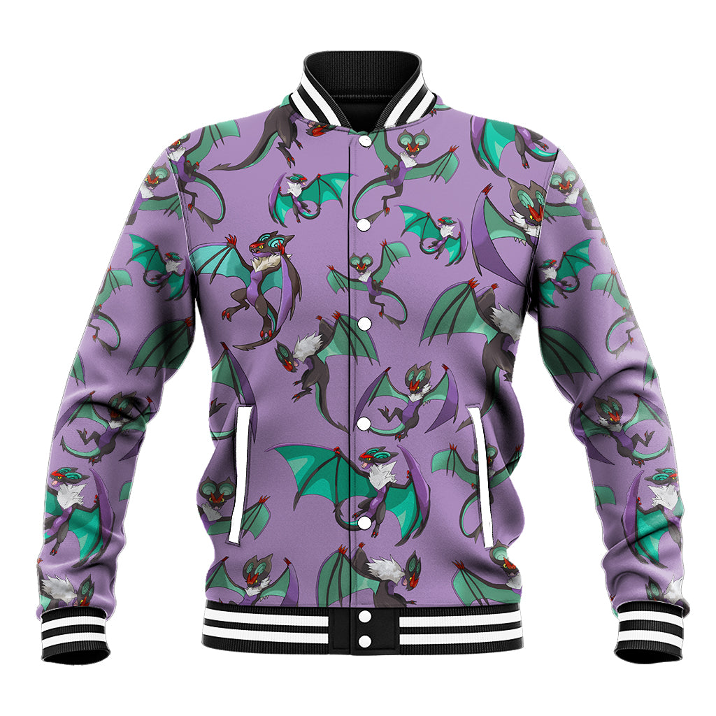 Noivern Pattern Style Baseball Jacket