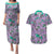 Noivern Pattern Style Couples Matching Puletasi and Hawaiian Shirt