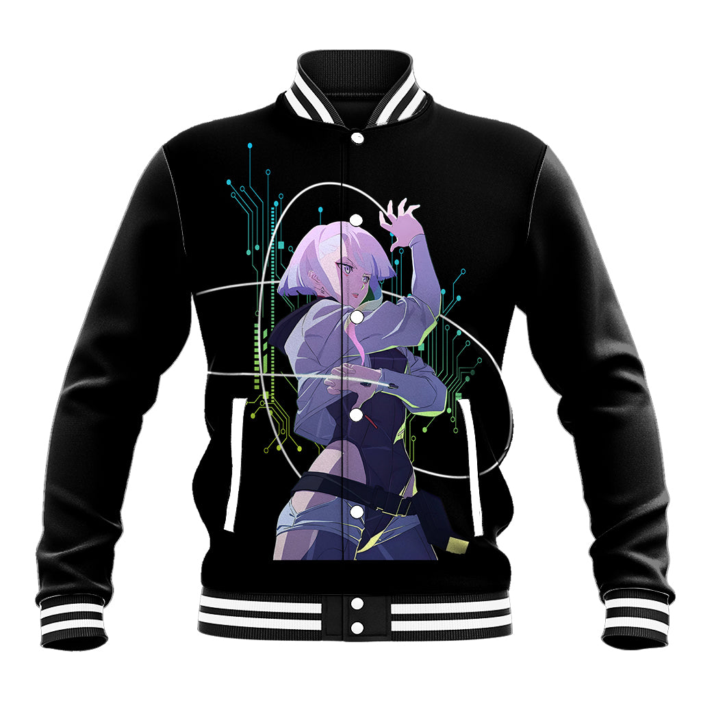 Cyberpunk Lucy - Anime Cyberpunk Baseball Jacket