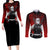 Tengen Uzui Japan Art Couples Matching Long Sleeve Bodycon Dress and Long Sleeve Button Shirt