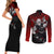 Tengen Uzui Japan Art Couples Matching Short Sleeve Bodycon Dress and Long Sleeve Button Shirt