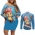 Tony Tony Chopper Couples Matching Off Shoulder Short Dress and Long Sleeve Button Shirt