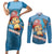 Tony Tony Chopper Couples Matching Short Sleeve Bodycon Dress and Long Sleeve Button Shirt