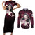 Nezuko - Fighting Anime Couples Matching Short Sleeve Bodycon Dress and Long Sleeve Button Shirt