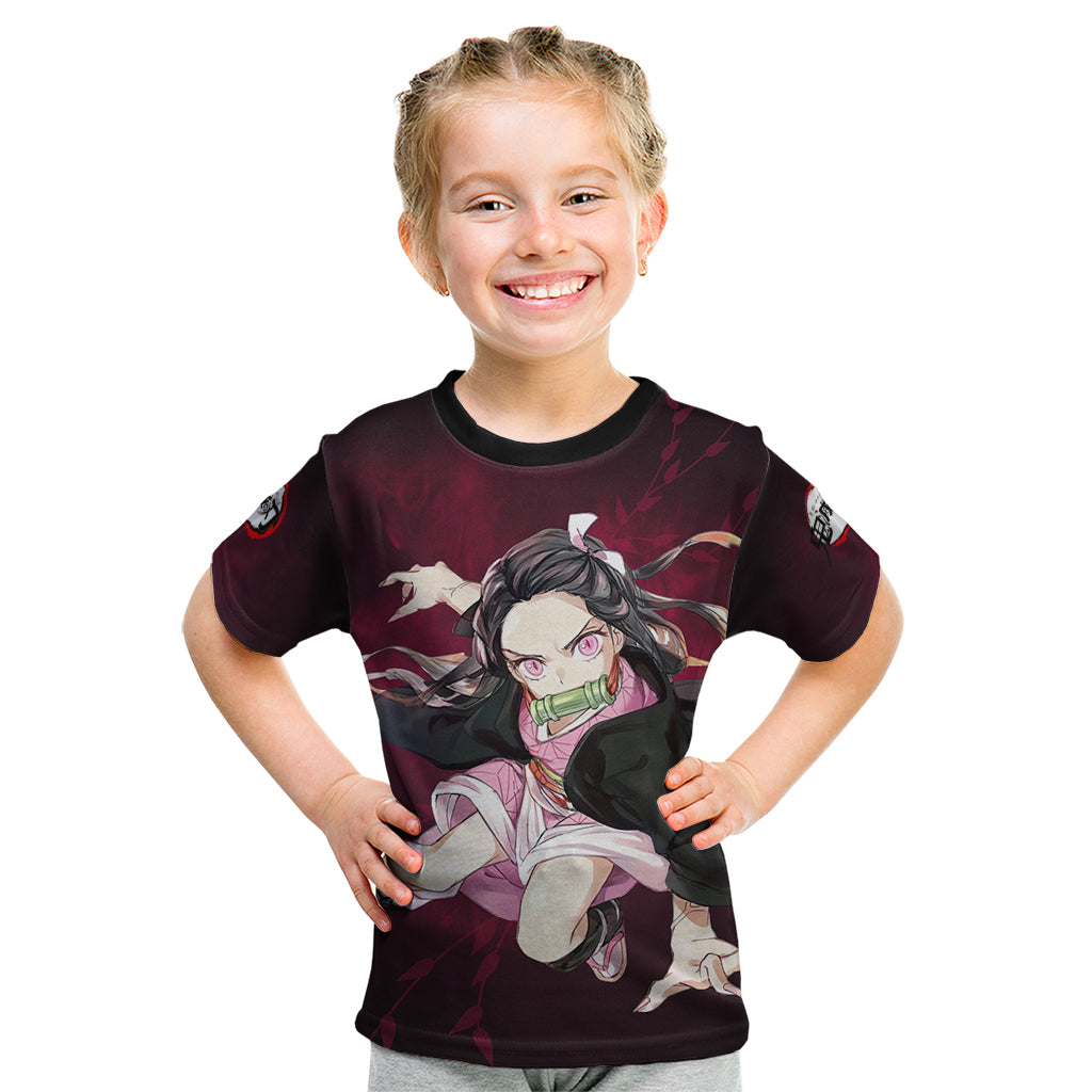 Nezuko - Fighting Anime Kid T Shirt