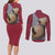 Gaara Uniform Couples Matching Long Sleeve Bodycon Dress and Long Sleeve Button Shirt