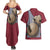 Gaara Uniform Couples Matching Summer Maxi Dress and Hawaiian Shirt