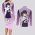 Kanao Tsuyuri Couples Matching Long Sleeve Bodycon Dress and Long Sleeve Button Shirt