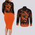 Nine Tailed Beasts Kurama - For Fans Couples Matching Long Sleeve Bodycon Dress and Long Sleeve Button Shirt