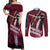 Dracule Mihawk - One Piece Couples Matching Off Shoulder Maxi Dress and Long Sleeve Button Shirt Anime Style