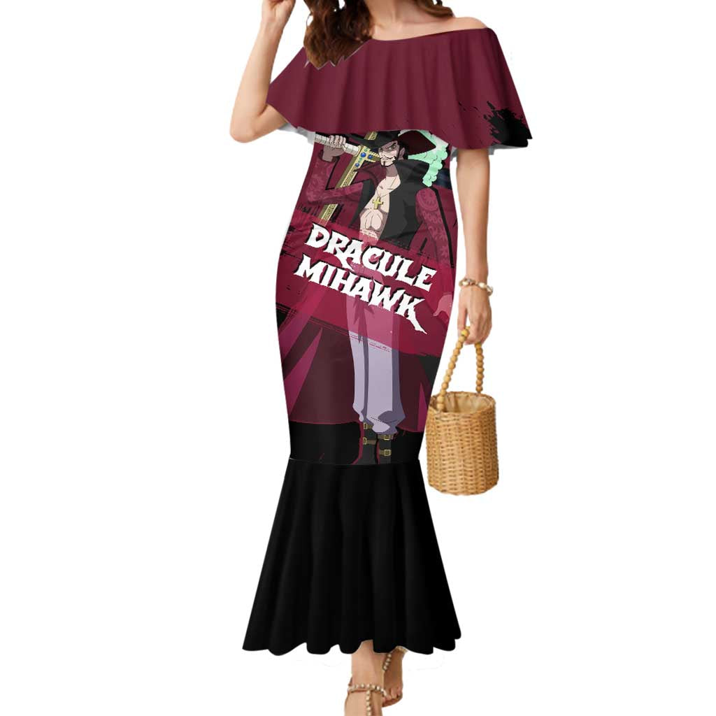 Dracule Mihawk - One Piece Mermaid Dress Anime Style