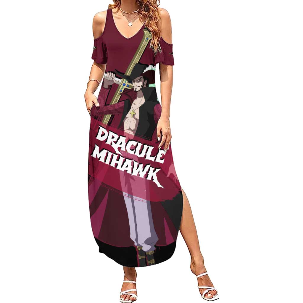 Dracule Mihawk - One Piece Summer Maxi Dress Anime Style