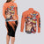 Portgas D.Ace - One Piece Couples Matching Long Sleeve Bodycon Dress and Long Sleeve Button Shirt Anime Style