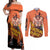 Portgas D.Ace - One Piece Couples Matching Off Shoulder Maxi Dress and Long Sleeve Button Shirt Anime Style