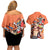 Portgas D.Ace - One Piece Couples Matching Off Shoulder Short Dress and Hawaiian Shirt Anime Style