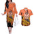 Portgas D.Ace - One Piece Couples Matching Off The Shoulder Long Sleeve Dress and Hawaiian Shirt Anime Style