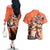 Portgas D.Ace - One Piece Couples Matching Off The Shoulder Long Sleeve Dress and Hawaiian Shirt Anime Style