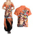 Portgas D.Ace - One Piece Couples Matching Summer Maxi Dress and Hawaiian Shirt Anime Style