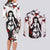 Daki - Demon Slayer Couples Matching Long Sleeve Bodycon Dress and Long Sleeve Button Shirt Anime Japan Style