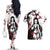 Daki - Demon Slayer Couples Matching Off The Shoulder Long Sleeve Dress and Hawaiian Shirt Anime Japan Style