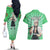 Sanemi Shinazugawa - Demon Slayer Couples Matching Off The Shoulder Long Sleeve Dress and Hawaiian Shirt Anime Mix Pattern Style