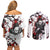 Shinazugawa Genya - Demon Slayer Couples Matching Off Shoulder Short Dress and Long Sleeve Button Shirt Anime Japan Style