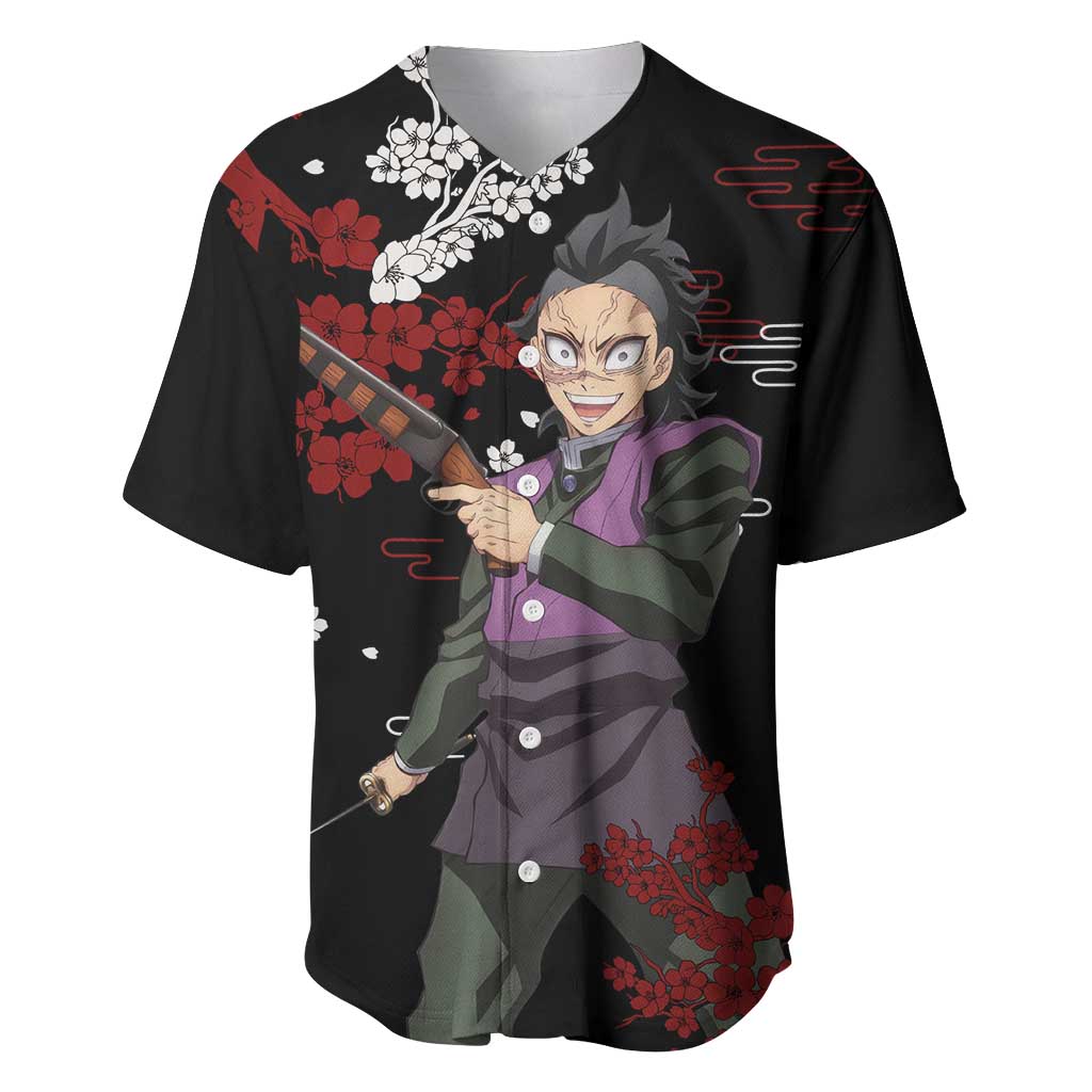 Shinazugawa Genya - Demon Slayer Baseball Jersey Anime Japan Style