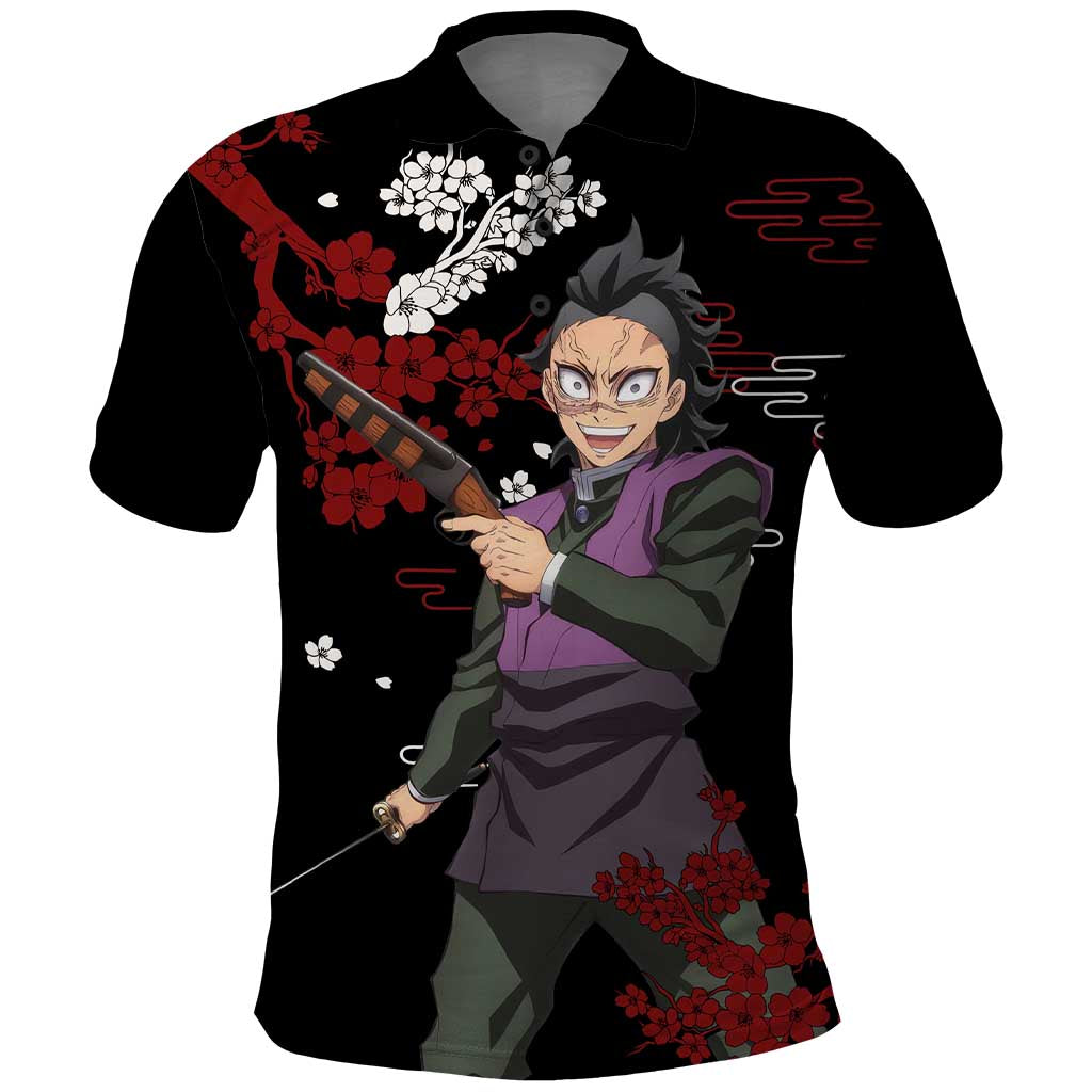 Shinazugawa Genya - Demon Slayer Polo Shirt Anime Japan Style