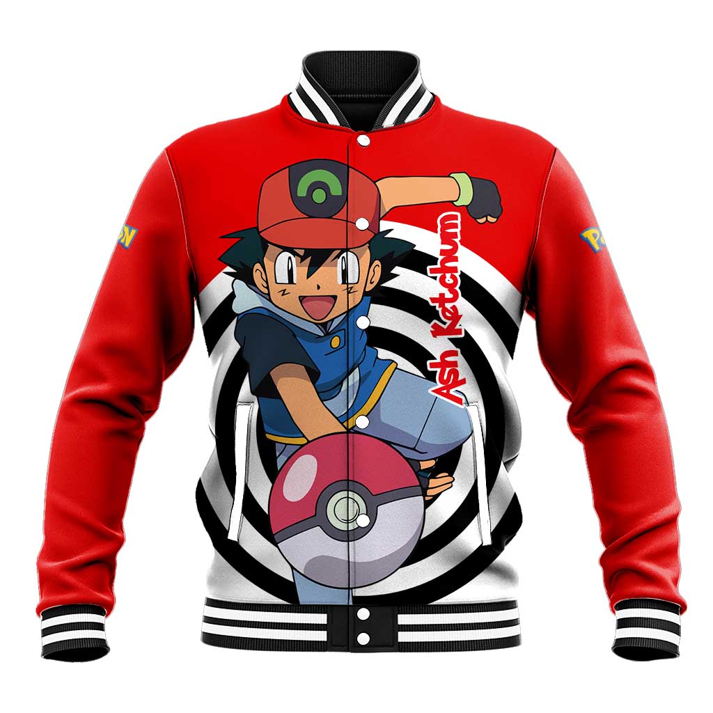 Ash Ketchum - Pokemon Baseball Jacket Anime Style