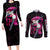 Jessie Musashi - Pokemon Couples Matching Long Sleeve Bodycon Dress and Long Sleeve Button Shirt Anime Style