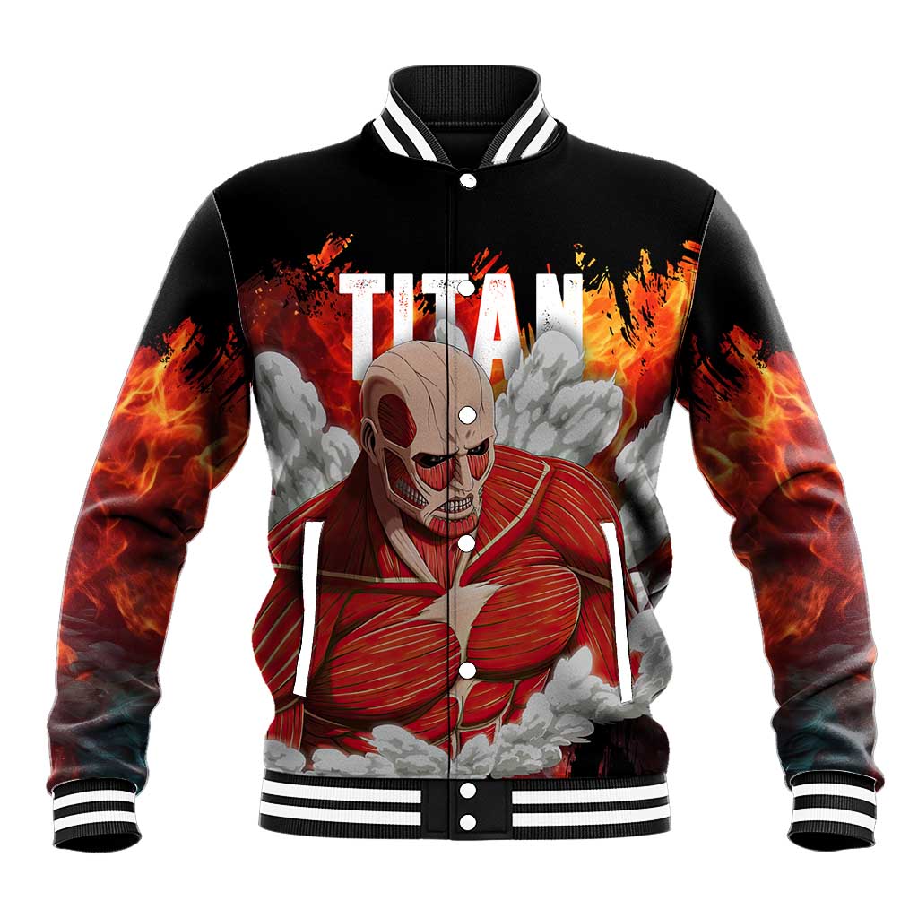 AOT Giant Titan - Attack On Titan Baseball Jacket Anime Style