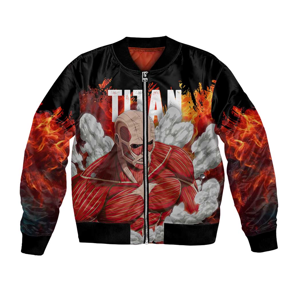 AOT Giant Titan - Attack On Titan Bomber Jacket Anime Style