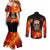 AOT Giant Titan - Attack On Titan Couples Matching Mermaid Dress and Long Sleeve Button Shirt Anime Style