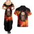 AOT Giant Titan - Attack On Titan Couples Matching Summer Maxi Dress and Hawaiian Shirt Anime Style